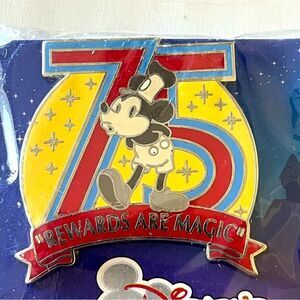 Disney Disneyland Mickey Mouse Rewards Are Magic 75 Collectible Trading Pin